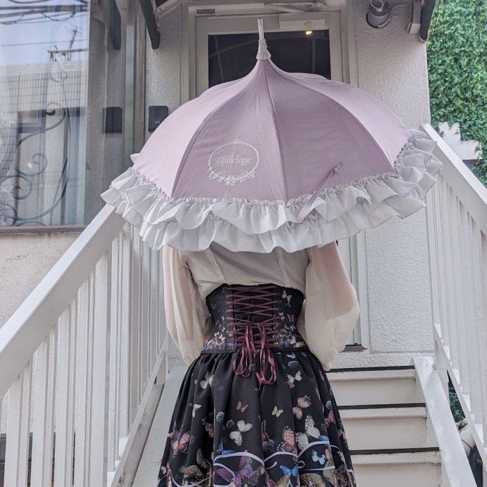 Abilletage ~ Lace Print Umbrella by Indie Brand