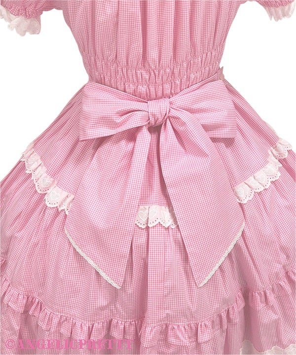 Eternal Doll Short Sleeve OP (Small Gingham) by Angelic Pretty