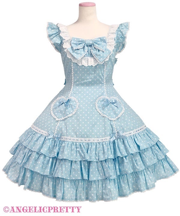 Cute Heart JSK (Polka Dot) by Angelic Pretty