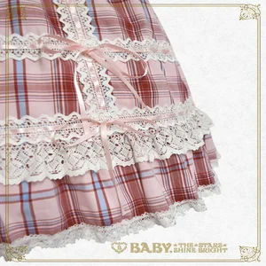 Tartan Check Babydoll JSK & Princess Drop Headdress Set (2023) by