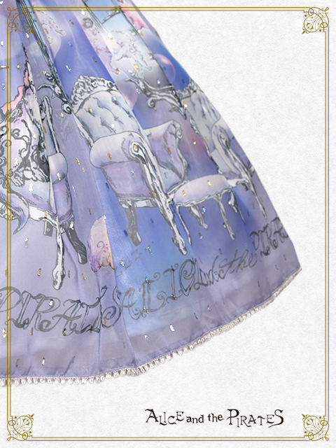 AaTP眠り羊と夢喰いバク柄スカート Sleepy Sheep and Dream Eater Baku Skirt by Alice and the Pirates