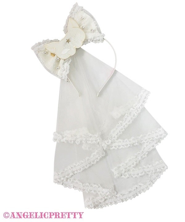 Masquerade Cat Head Bow by Angelic Pretty