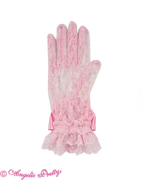 Lacy Princess Lace Gloves (2020) by Angelic Pretty