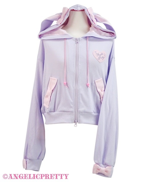 Heart Patch Bunny Parka by Angelic Pretty