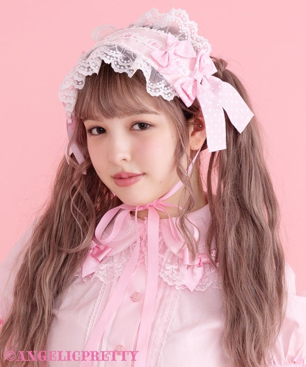 Sweet Dot Ribbon Headdress by Angelic Pretty