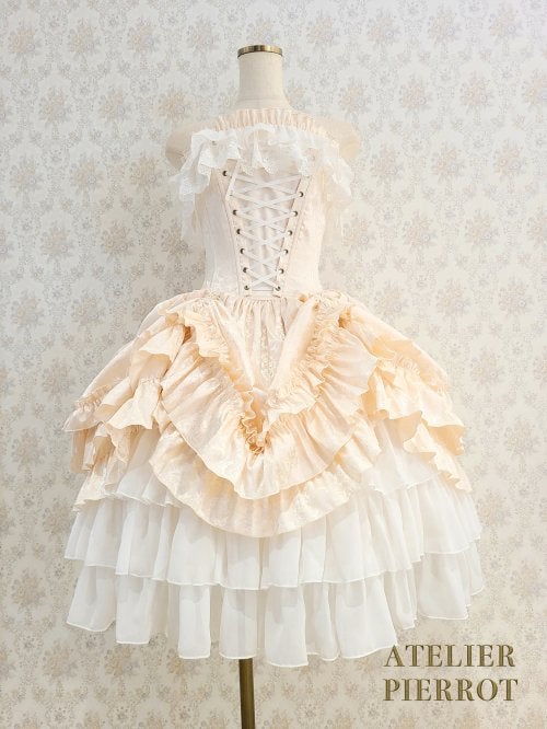 ATELIER PIERROT バッスルコルセットドレス ローズ ジャガード Rose Jacquard Corset OP by Atelier Pierrot