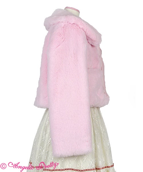 Lady Fur Short Coat by Angelic Pretty