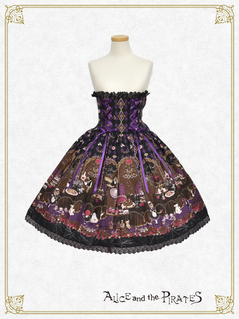 ALICE and the PIRATES ハロウィン柄スカート　カチューシャ付 Mrs. Halloween Apple's Strange Banquet Skirt by Alice and the Pirates