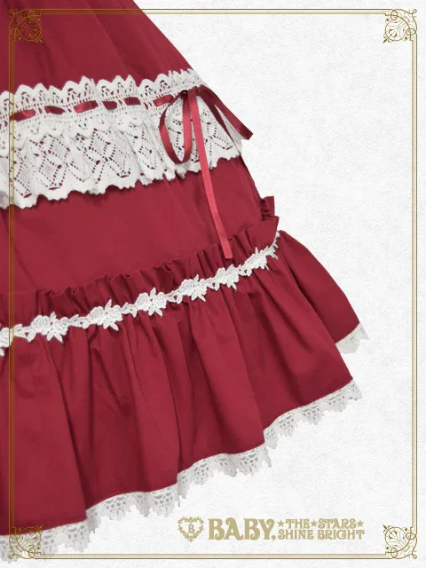 rose dollバッスルスカート　えんじ Rose Doll Bustle Skirt by Baby, the Stars Shine Bright