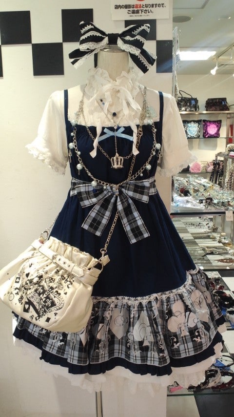 PUTUMAYO トランプうさぎワンピ ロリータ プトマヨ Trump Frill JSK (Check) by Putumayo