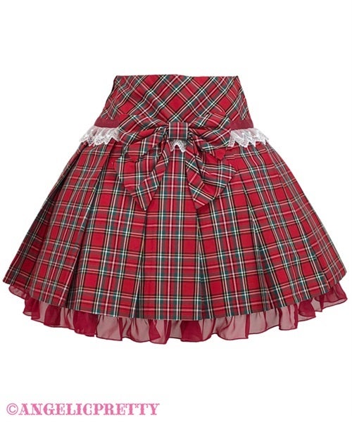 Angelic Pretty Campusスカート タータン赤チェック Campus Skirt by Angelic Pretty