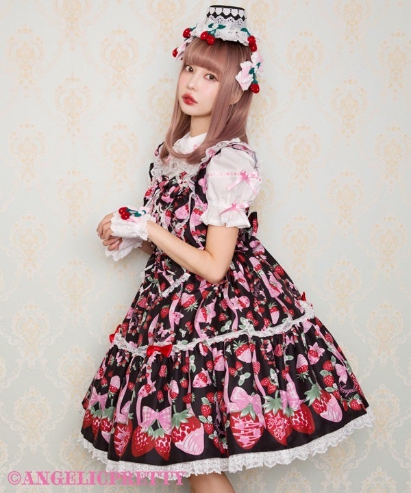 Angelic Pretty おめかしBerry ジャンパースカート Dress-up Berry JSK by Angelic Pretty