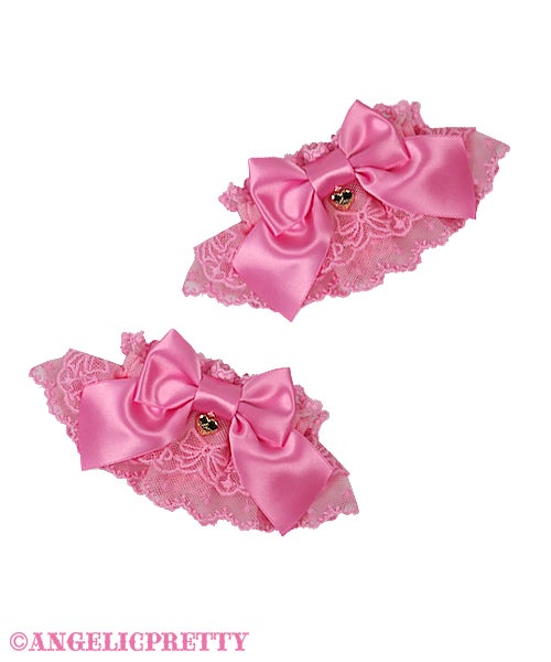 Cute Ribbon Wrist Cuffs (2021) by Angelic Pretty