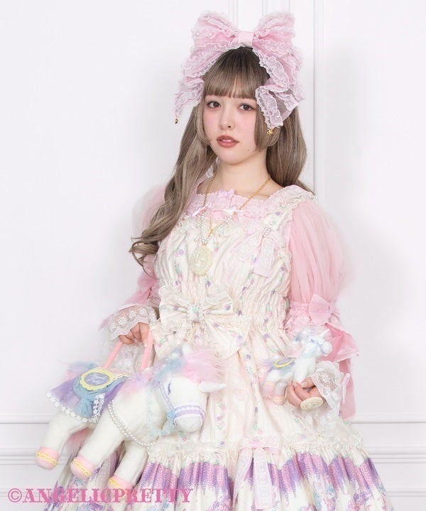 ♡ Into a Dream Carnivalぬいぐるみバッグ（シロ）♡ Into a Dream Carnival Plush Bag by Angelic Pretty