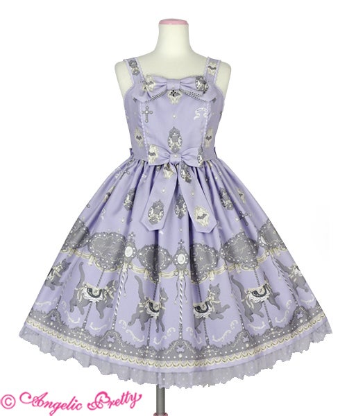Angelic Pretty　Dream Cat Go Round ジャンスカ Dream Cat Go Round JSK by Angelic Pretty