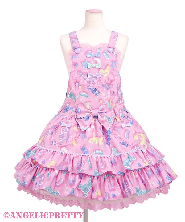 Jelly Candy Toys Heart Salopette by Angelic Pretty