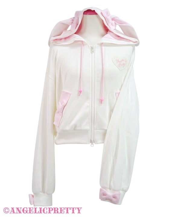 Heart Patch Bunny Parka by Angelic Pretty