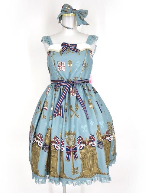 【週末限定値下げ】AngelicPretty 幸運の鍵JSK＆カチューシャセット Lucky Key Special JSK Set by Angelic Pretty