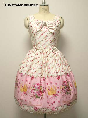 メタモルフォーゼ プリンセスクラウンブーケ JSK Princess Crown Bouquet Ribbon JSK by Metamorphose Temps de Fille