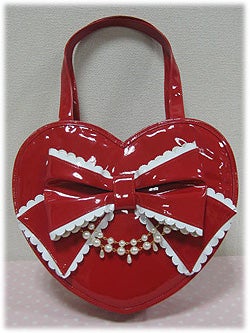 Heart Enamel Bag by Angelic Pretty