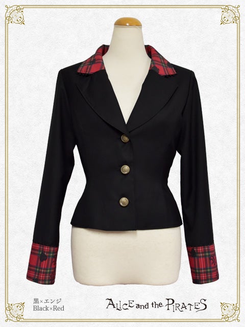 Alice's Cards Lace Tartan Check Jacket by Alice and the Pirates