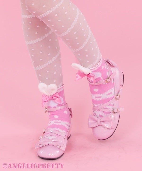 裕*様 【Angelic Pretty】ソックスまとめ売り♡ピンク系16足セット Bunny Crew Length Socks by Angelic Pretty