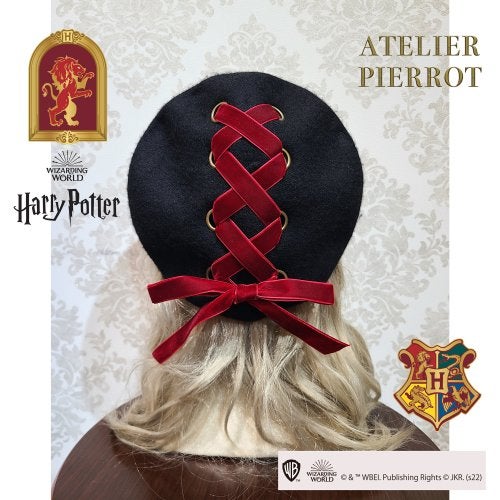 Harry Potter Lace-Up Beret with Ribbon Brooch by Atelier Pierrot