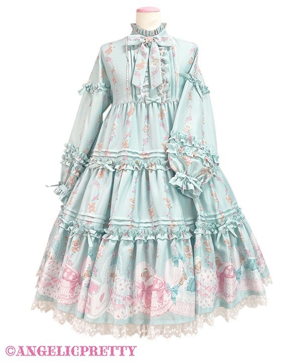 夢見るTiny Bearワンピース　アイボリー Dreaming Tiny Bear OP by Angelic Pretty