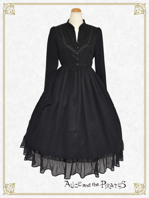 東*風様 【新品】[尾州ロリィタ] Alice型OPラピスラズリ（黒レース） Pairidaēza Lace OP by Alice and the Pirates