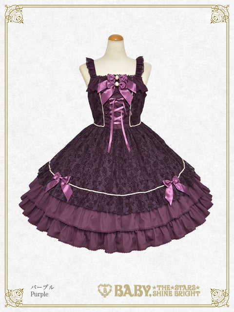 Floral Lace Flocky JSK by Baby, the Stars Shine Bright
