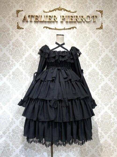 Coquelicot Dress ミディ丈 ジャガATELIER PIERROT Coquelicot OP (Medium Length) by Atelier Pierrot