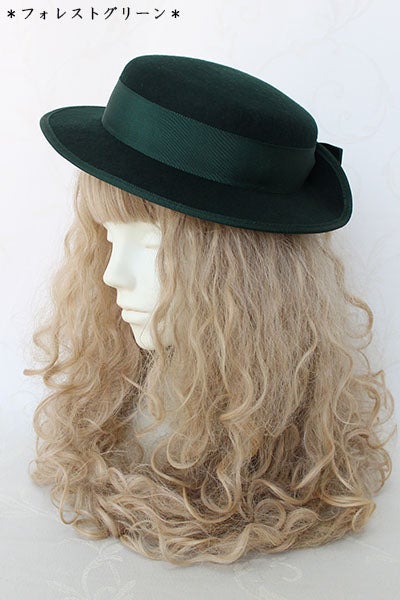 Elegant Ribbon Canotier (2018) by Victorian Maiden