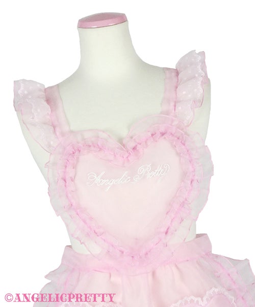 angelicpretty Heart Fairyフリルエプロン　白 Heart Fairy Frill Apron by Angelic Pretty