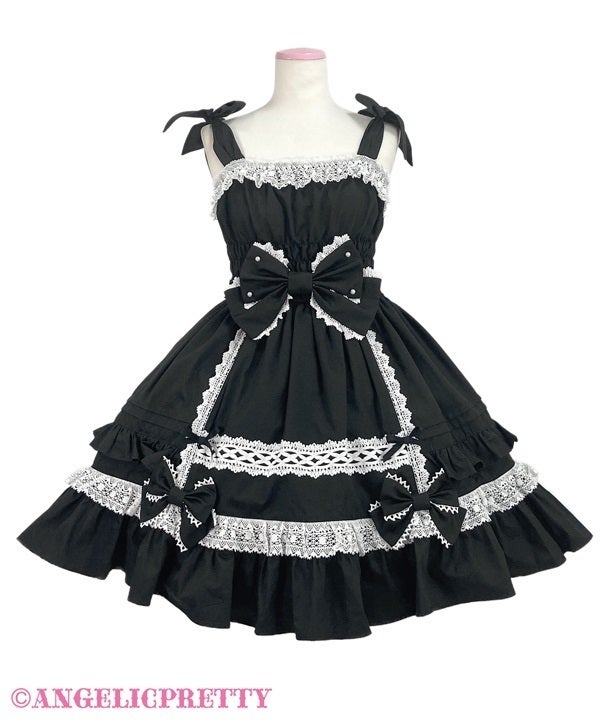 し*な様 リボンシャーリングジャンパースカート Angelic Pretty Ribbon Shirring JSK by Angelic Pretty
