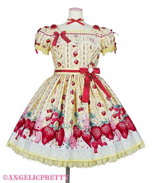 Little Bunny Strawberry OP by Angelic Pretty