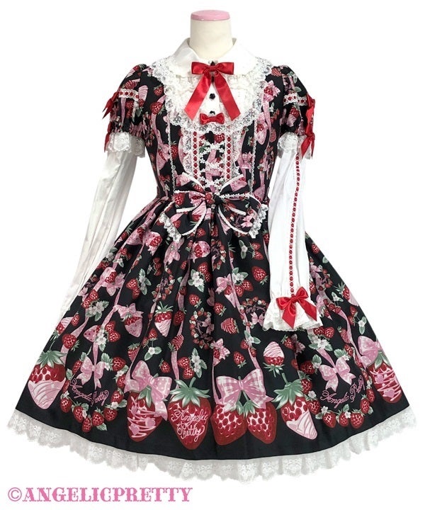 Dress-up Berry OP by Angelic Pretty