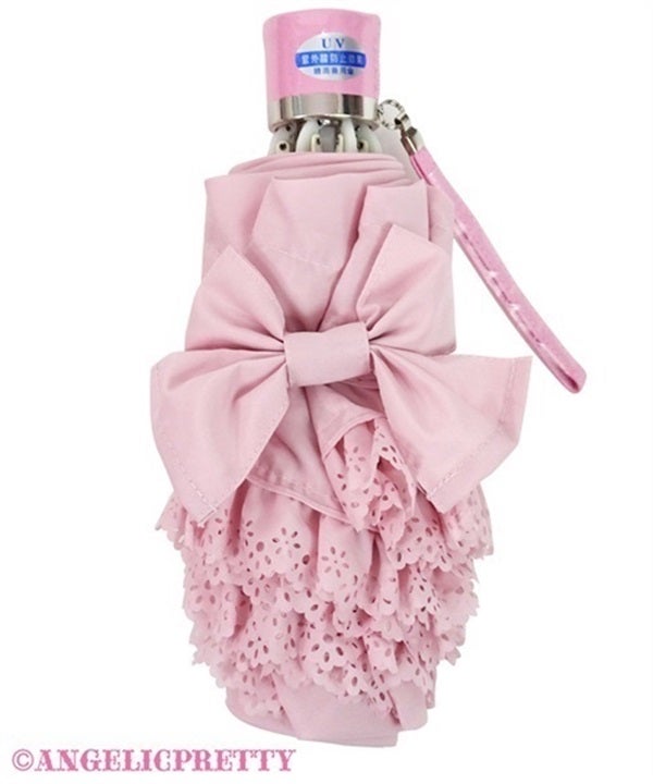 Frill Millefeuille Folding Umbrella (2025) by Angelic Pretty