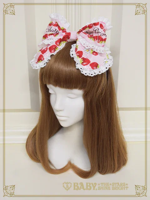 Berry Berry Strawberry Parfait ~with Kumya Ice Cream~ Head Bow by