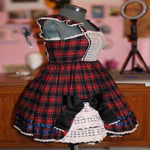 Tartan Check Ribbon JSK by Chocochip Cookie