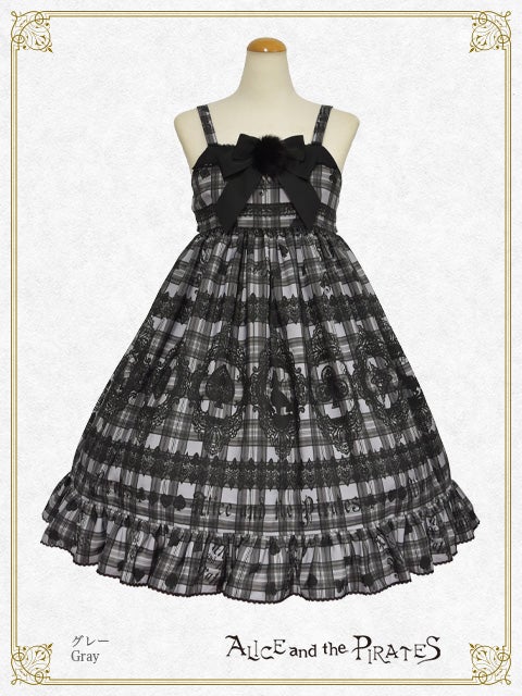 ALICE and the PIRATES ジャンパースカート Alice's Cards Lace Tartan Check JSK II by Alice and the Pirates