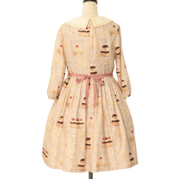 Leur Getter Cream Choux Puff ワンピース Cream Choux Puff Sleeve OP by Leur Getter