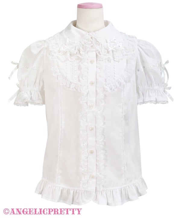 Angelic Pretty 袖取り外し可 編み上げカットソー Dress-up Lace Detachable Sleeves Blouse by Angelic Pretty