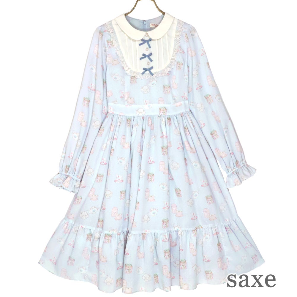 Emily Temple Cute フラワーティーカップ柄ワンピース Emily Temple