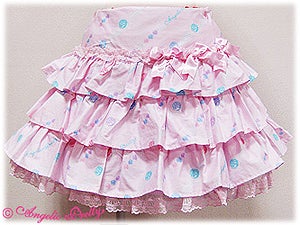 Jewelry Jelly Tiered Skirt by Angelic Pretty