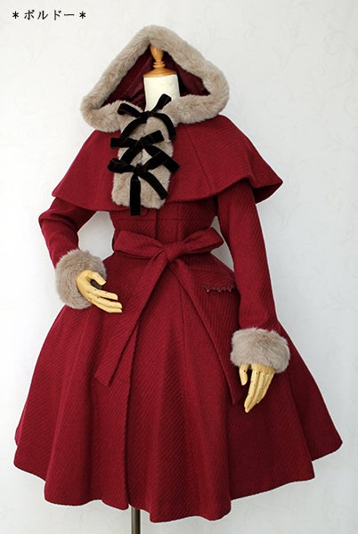 Elegant Coat with Hood and Cape (2018) by Victorian Maiden
