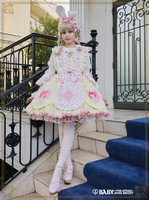 Heart ♡ Bunny Parade Stripe JSK by Baby, the Stars Shine Bright