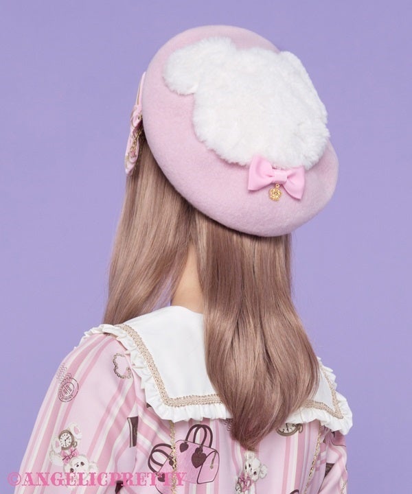 Angelic Pretty くまちゃんベレー帽　ピンク Travel Bear Beret by Angelic Pretty