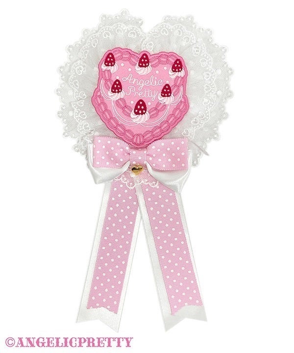Happy Cakes Rosette Brooch (2026) by Angelic Pretty