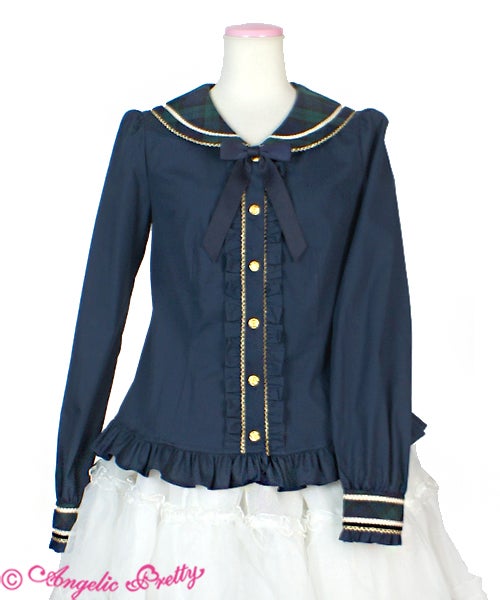 Bunny College Blouse (2018 2nd Release) by Angelic Pretty