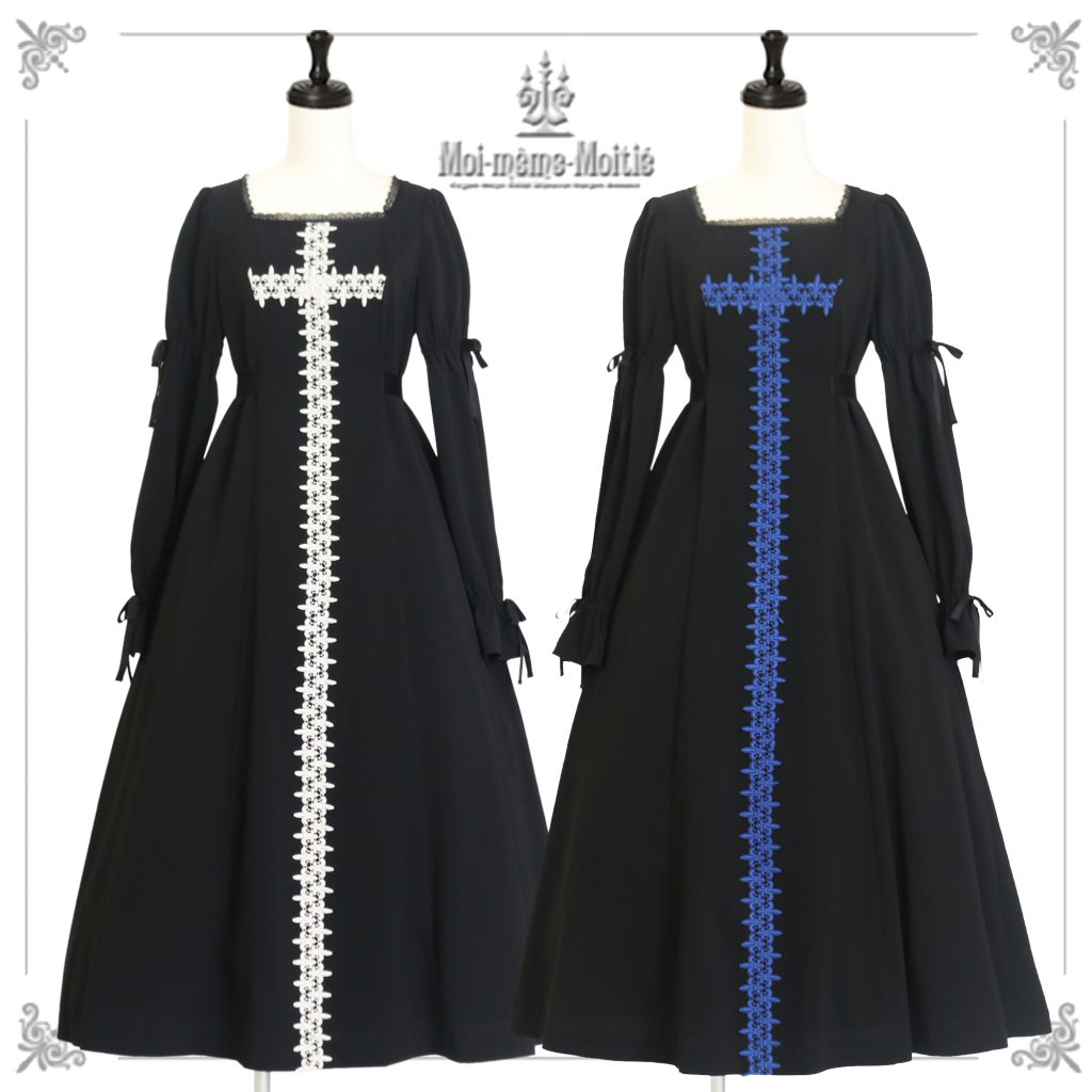 Lily Cross Lace Long OP by Moi-même-Moitié